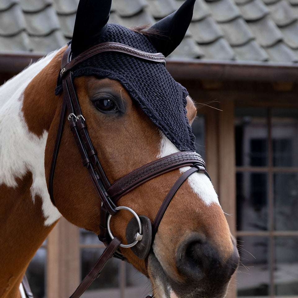 Kentucky Horsewear Long Fly Veil - Black