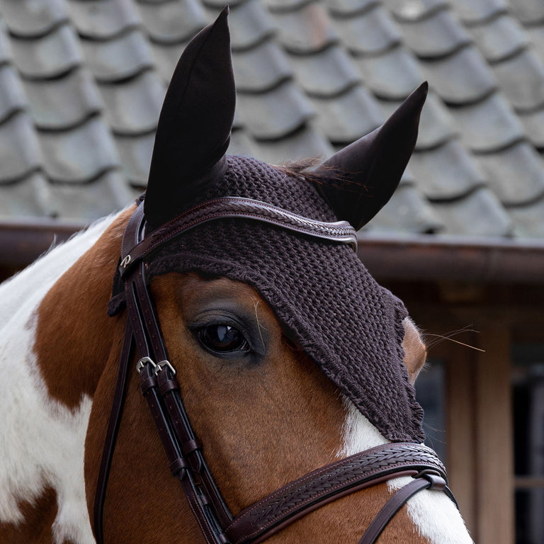 Kentucky Horsewear Long Fly Veil - Brown