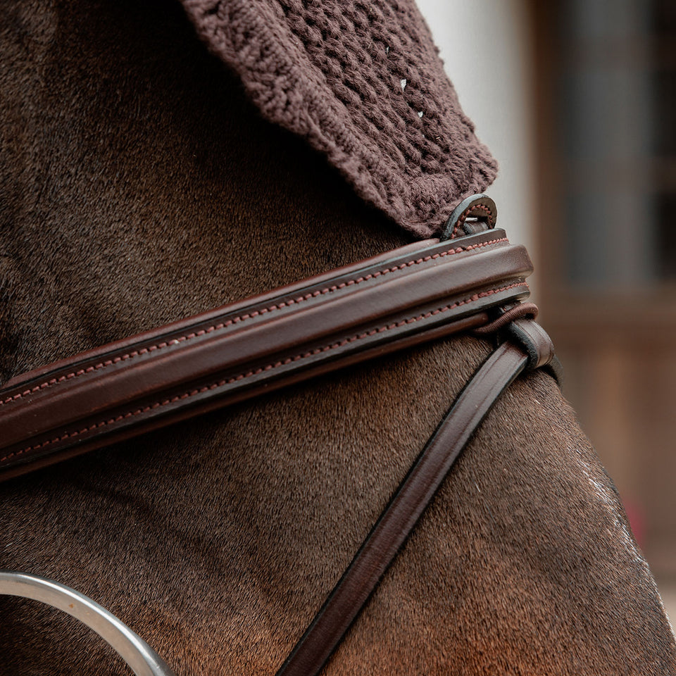 Kentucky Horsewear Long Fly Veil - Brown