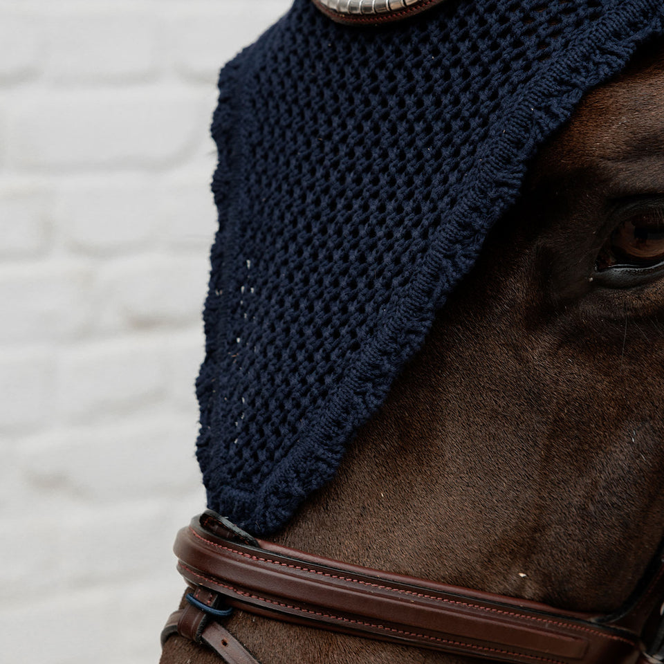 Kentucky Horsewear Long Fly Veil - Navy`