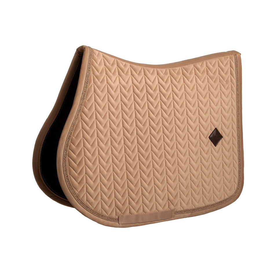 Kentucky Horsewear Velvet Mini Pearls Jumping Saddle Cloth - Beige
