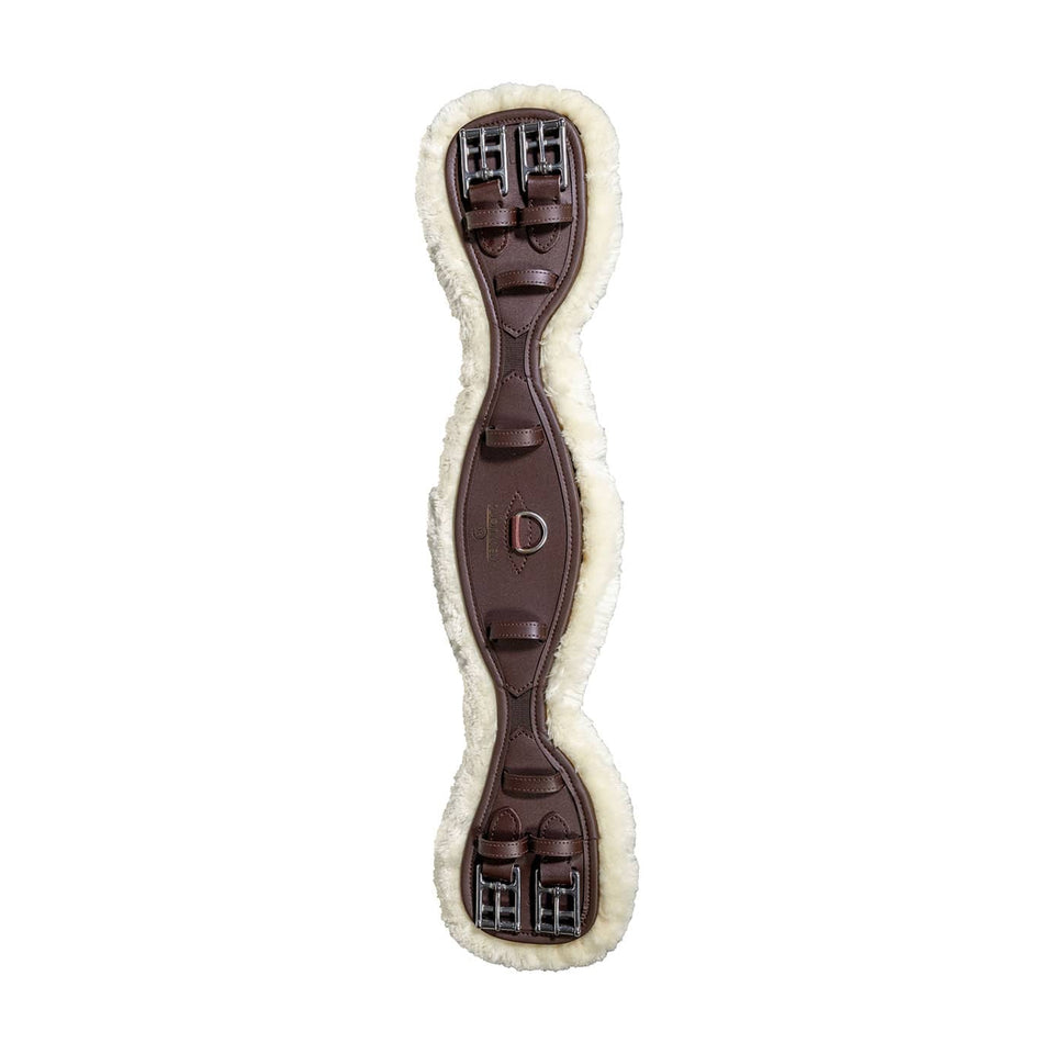 Kentucky Horsewear New Sheepskin Anatomic Short Girth - Brown