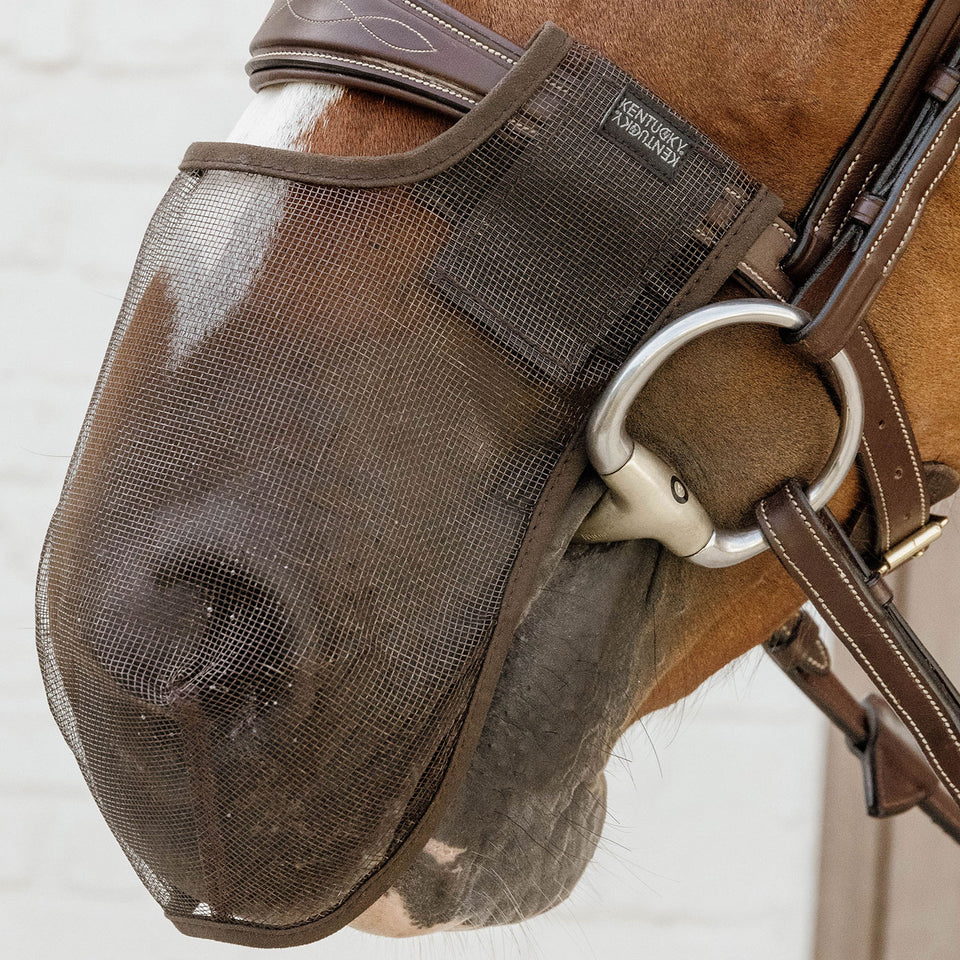 Kentucky Horsewear Anti Fly Nose Net - Brown