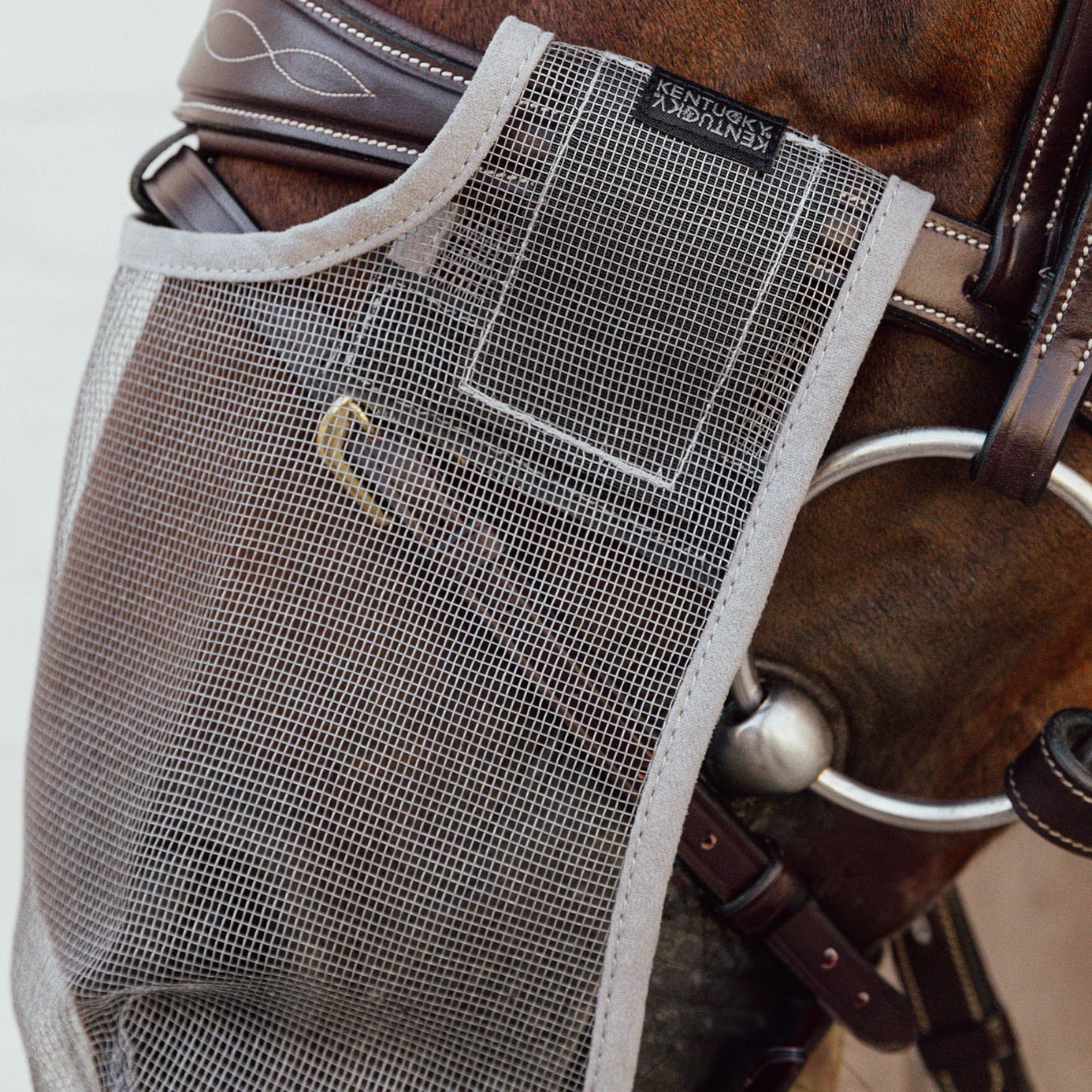 Kentucky Horsewear Anti Fly Nose Net | Grey & Equiport Equestrian