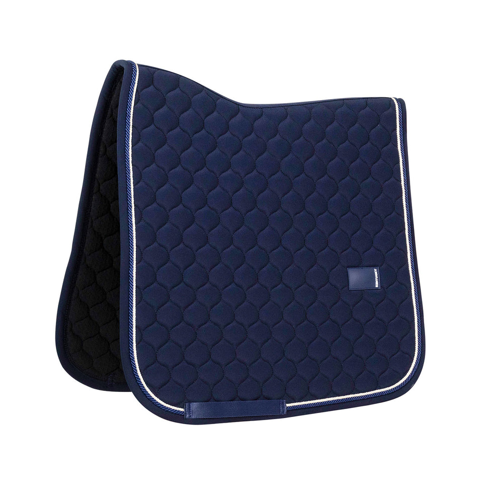 Kentucky Horsewear Onion Quilt Rubber Logo Dressage Saddle Cloth - Navy