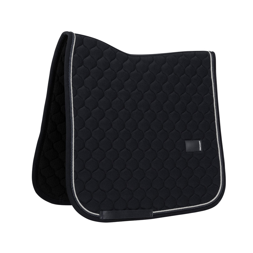 Kentucky Horsewear Onion Quilt Rubber Logo Dressage Saddle Cloth - Black