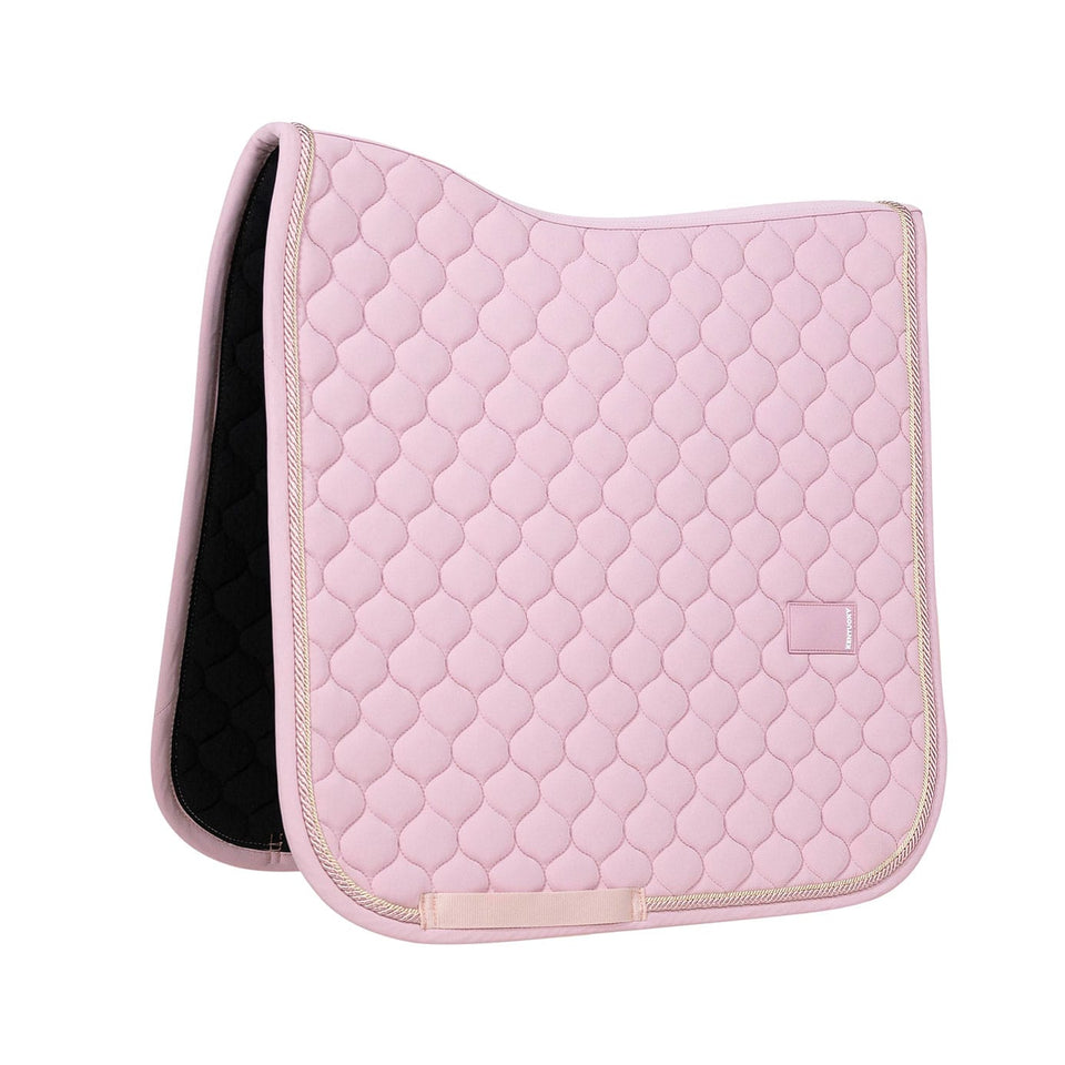 Kentucky Horsewear Onion Quilt Rubber Logo Dressage Saddle Cloth - Light Pink
