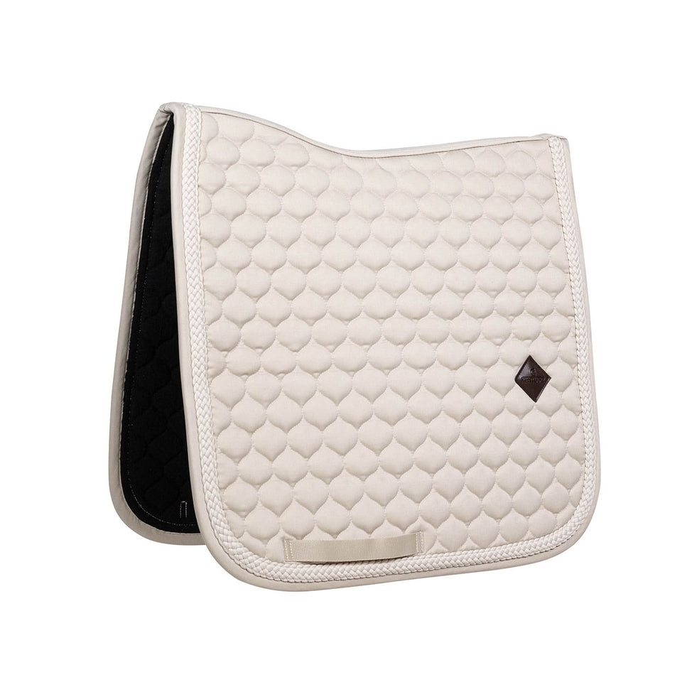 Kentucky Horsewear Plaited Cord Dressage Saddle Cloth - Beige