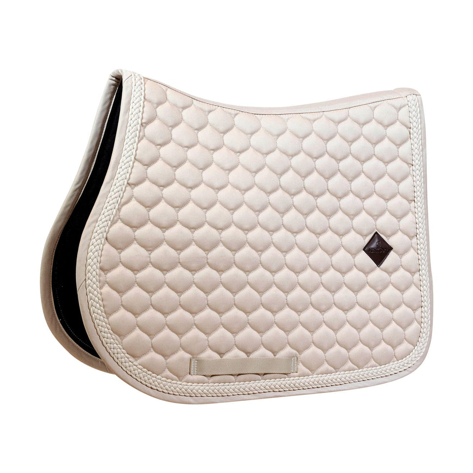 Kentucky Horsewear Plaited Cord Jumping Saddle Cloth - Beige