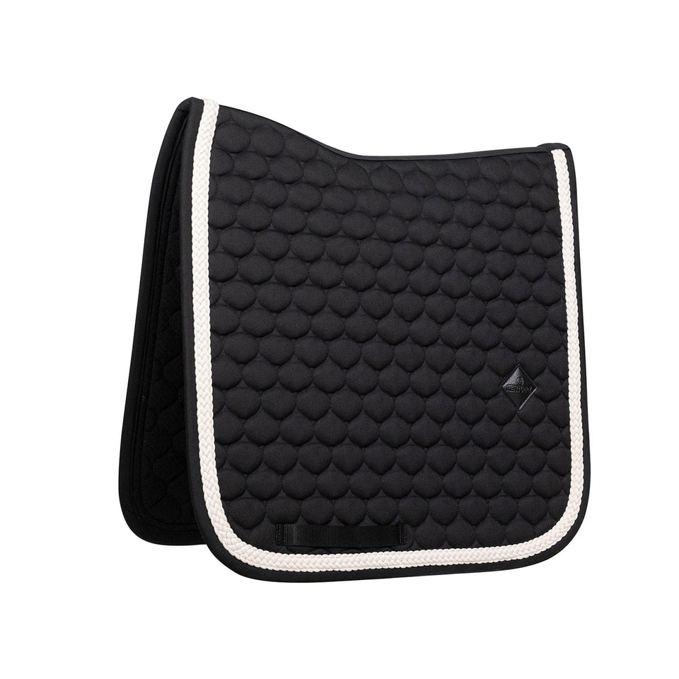 Kentucky Horsewear Plaited Cord Dressage Saddle Cloth - Black