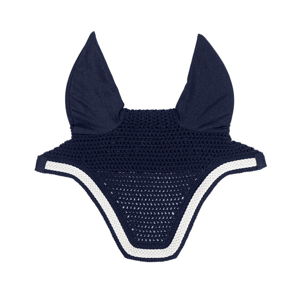 Kentucky Horsewear Wellington Plaited Cord Fly Veil - Navy