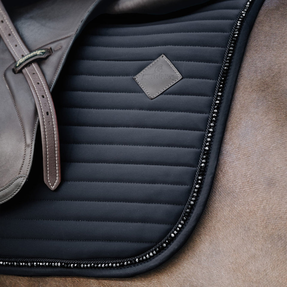 Kentucky Horsewear Pearls Dressage Saddle Cloth - Black