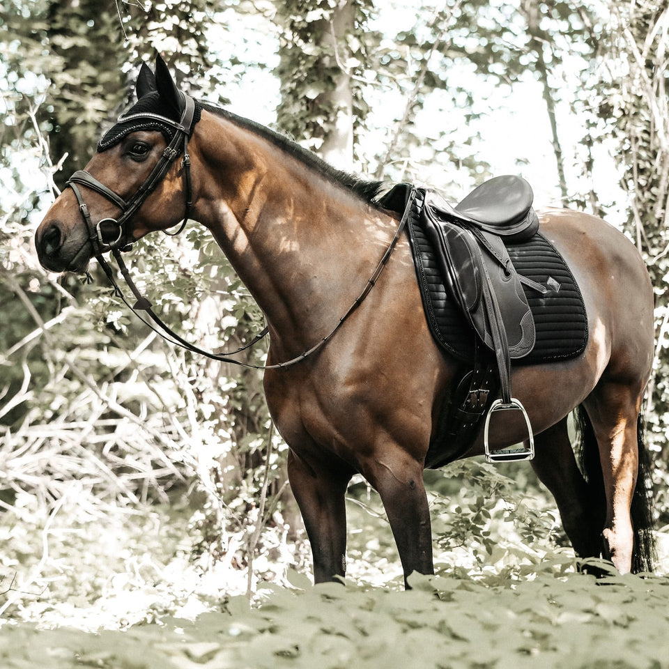 Kentucky Horsewear Pearls Dressage Saddle Cloth - Black