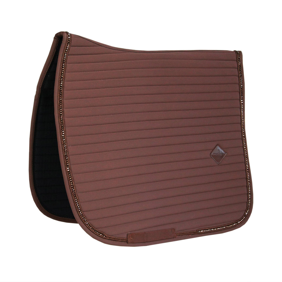 Kentucky Horsewear Pearls Dressage Saddle Cloth - Brown