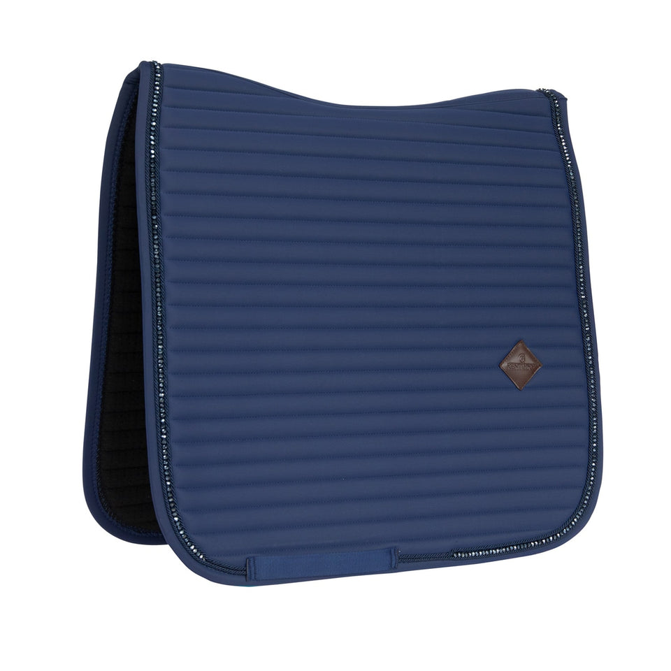 Kentucky Horsewear Pearls Dressage Saddle Cloth - Navy
