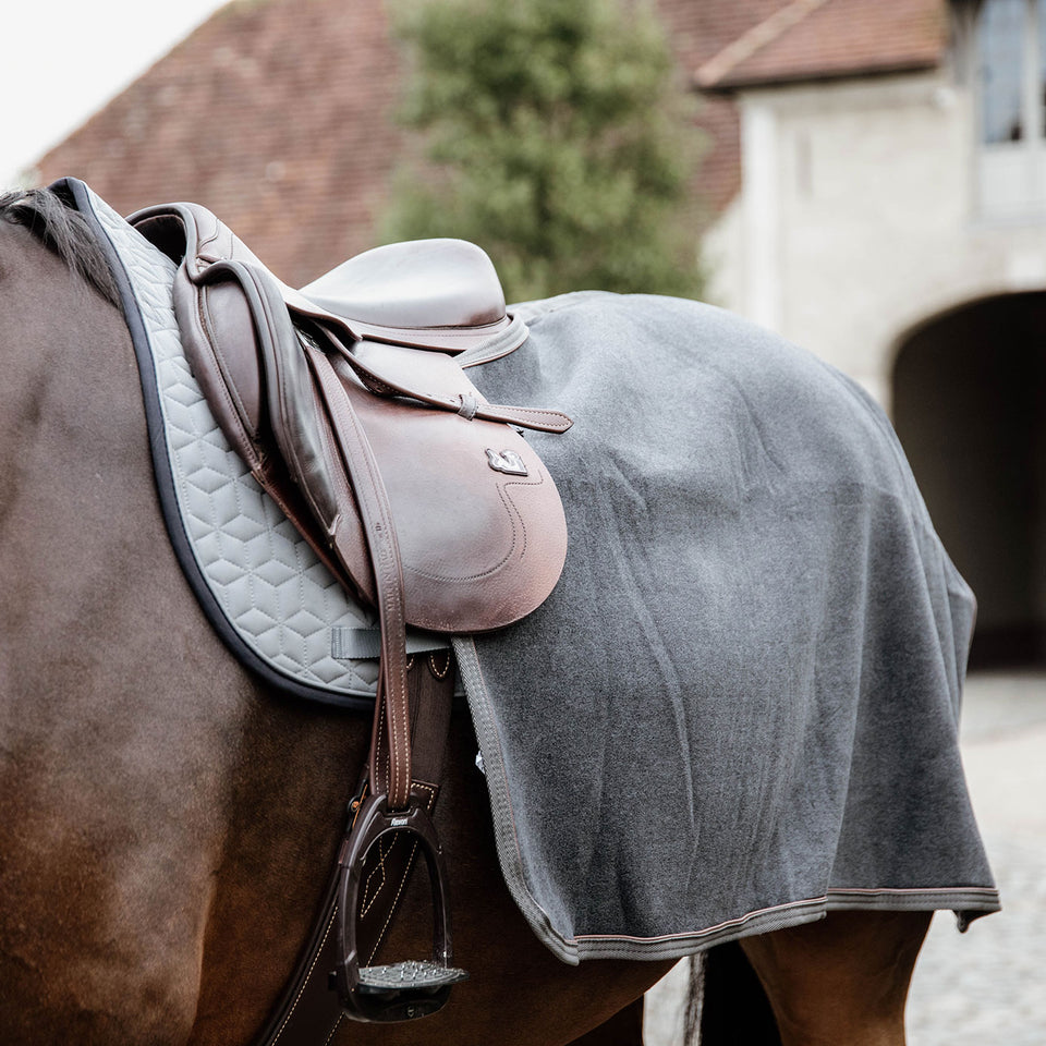 Kentucky Horsewear Heavy Fleece Quarter Rug - Grey