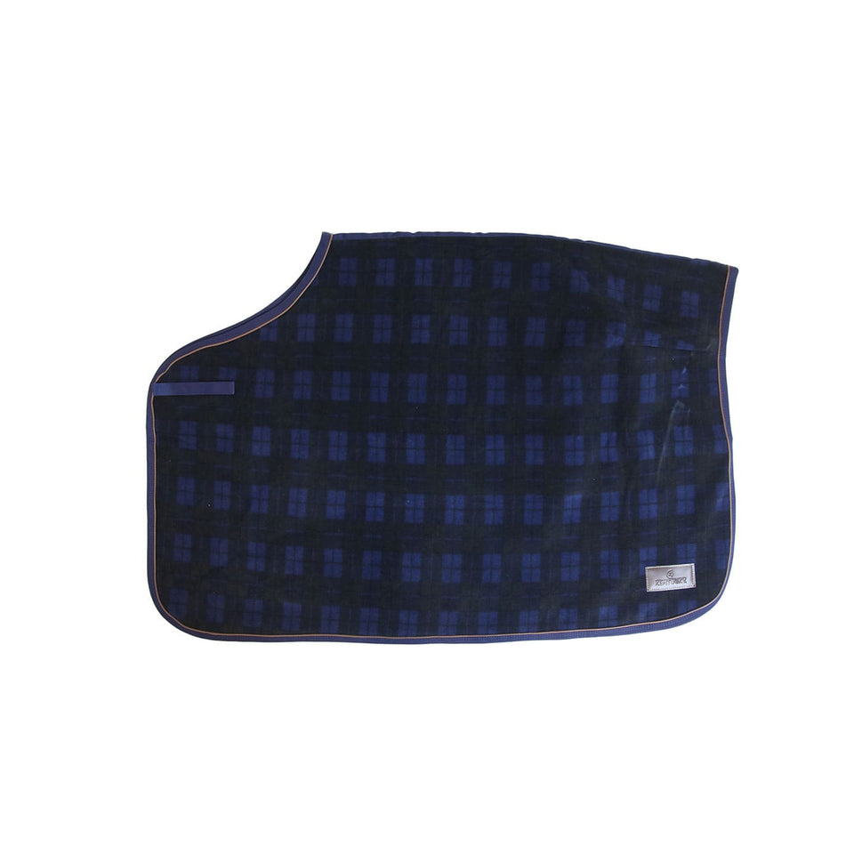 Kentucky Horsewear Heavy Fleece Quarter Rug - Navy Check