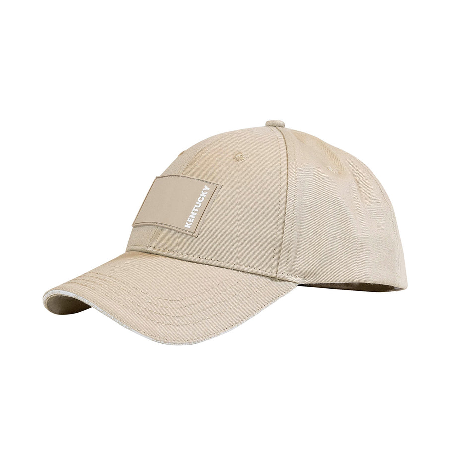 Kentucky Horsewear Rubber Logo Baseball Cap - Beige