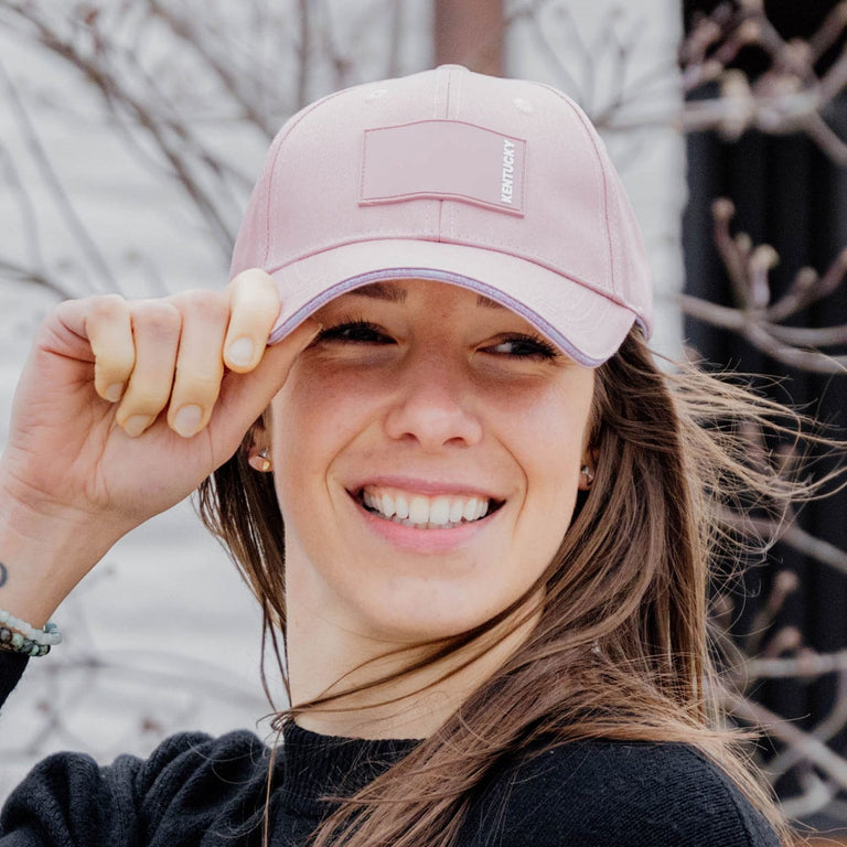 Kentucky Horsewear Rubber Logo Baseball Cap - Old Rose