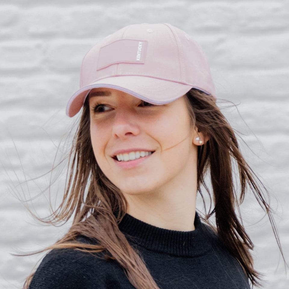 Kentucky Horsewear Rubber Logo Baseball Cap - Old Rose