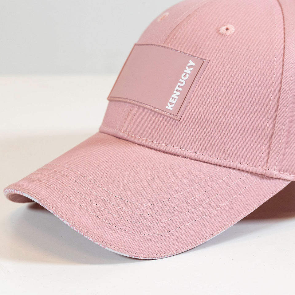 Kentucky Horsewear Rubber Logo Baseball Cap - Old Rose