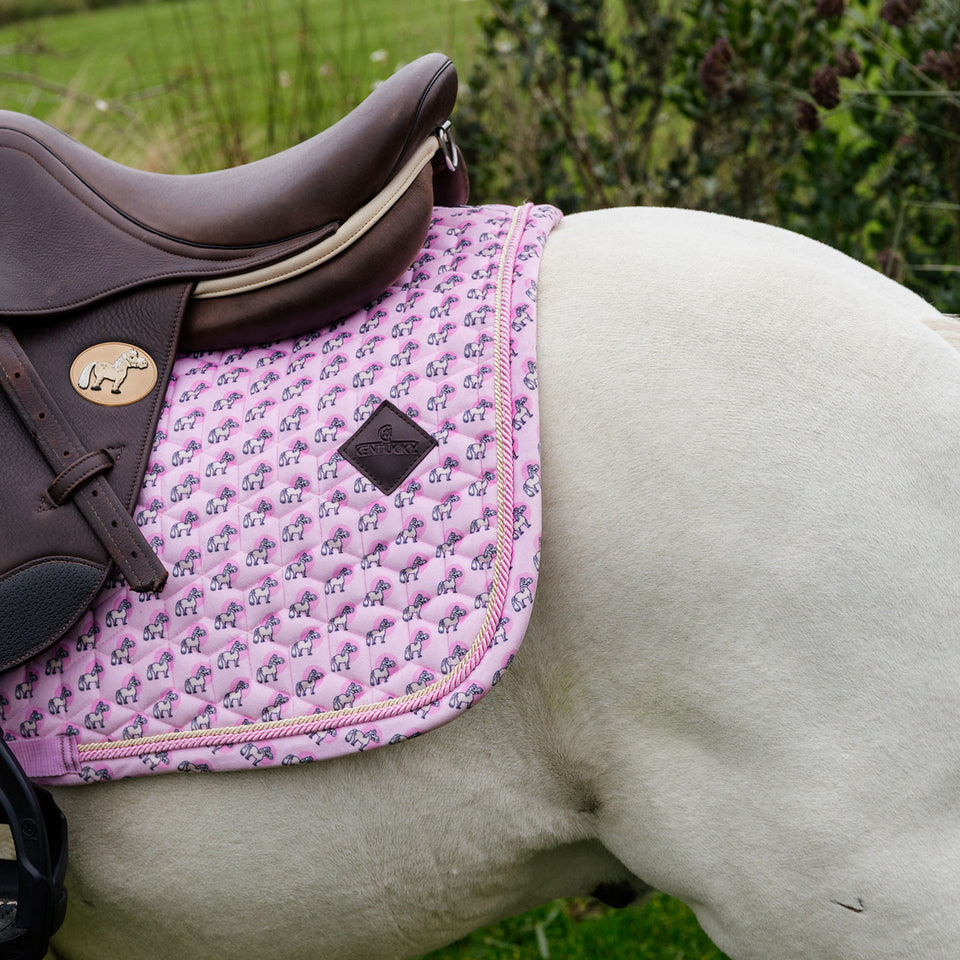 Kentucky Horsewear Sammy Collection Jumping Saddle Cloth - Old Rose