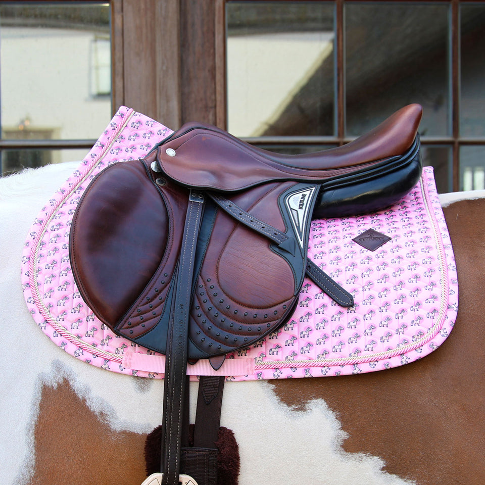 Kentucky Horsewear Sammy Collection Jumping Saddle Cloth - Old Rose