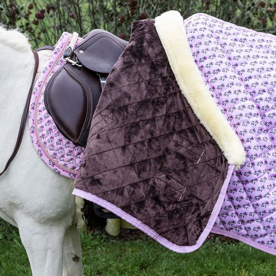 Kentucky Horsewear Sammy Collection Jumping Saddle Cloth - Old Rose
