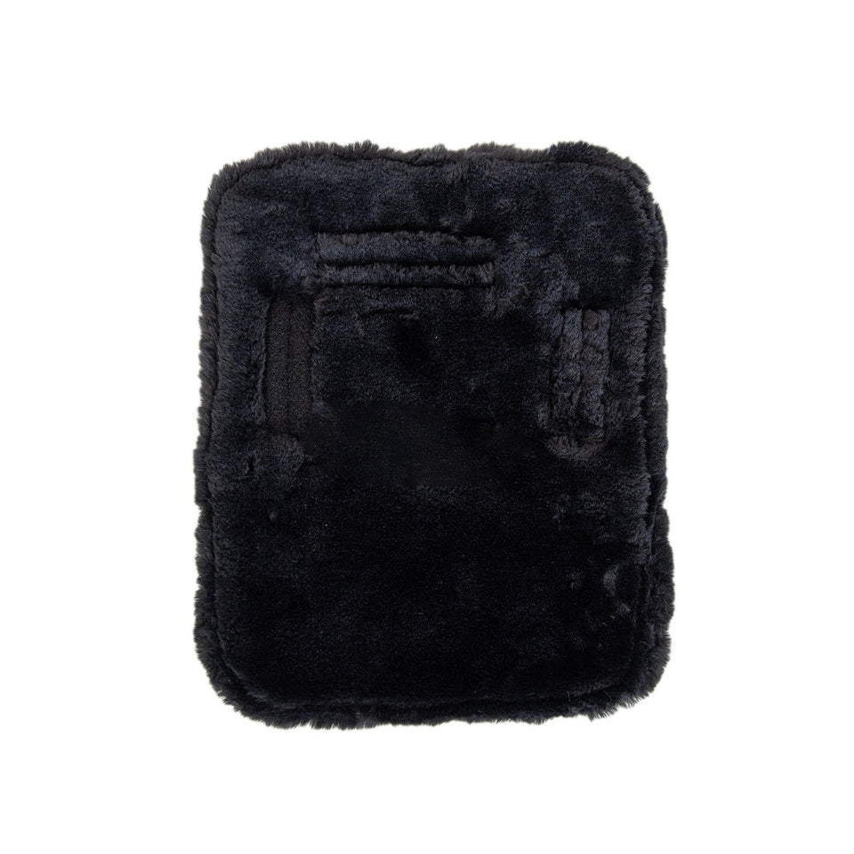 Kentucky Horsewear Sheepskin Chest Expander - 1 Buckle - Black