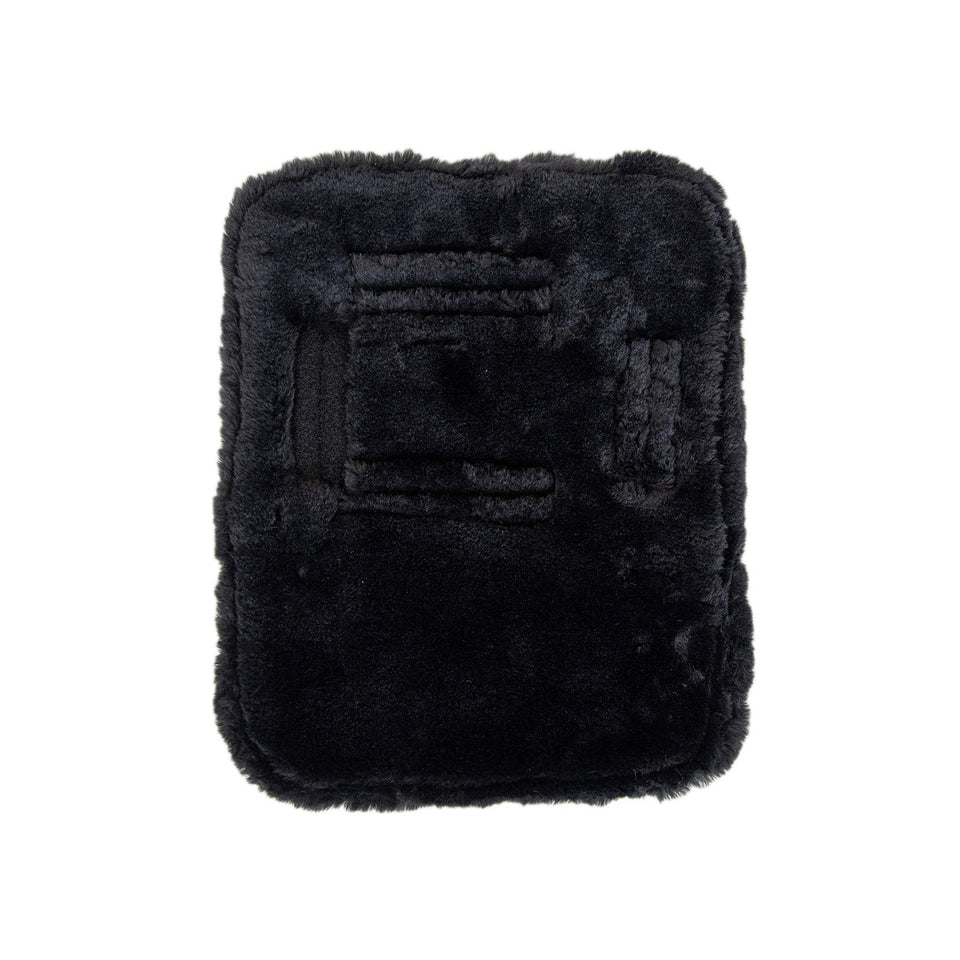 Kentucky Horsewear Sheepskin Chest Expander - 2 Buckles - Black