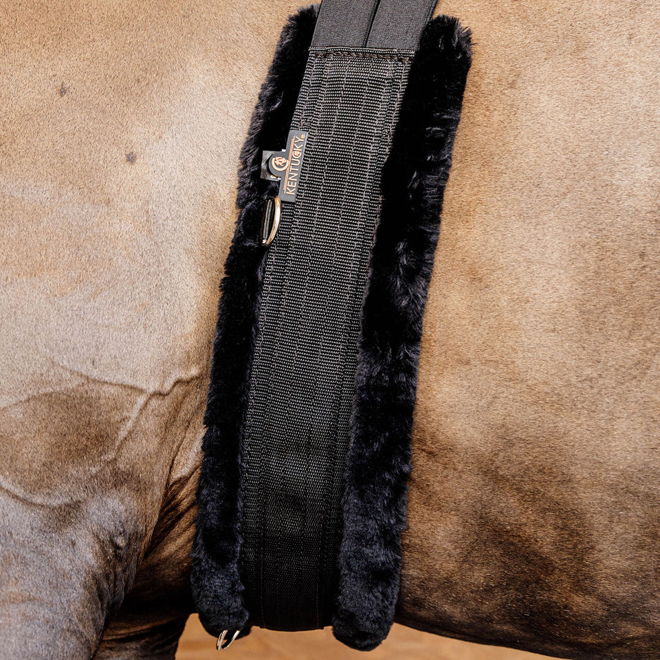 Kentucky Horsewear Sheepskin Girth - Black/Black