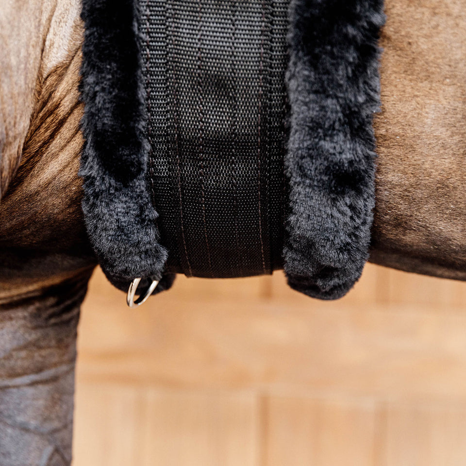 Kentucky Horsewear Sheepskin Girth - Black/Black