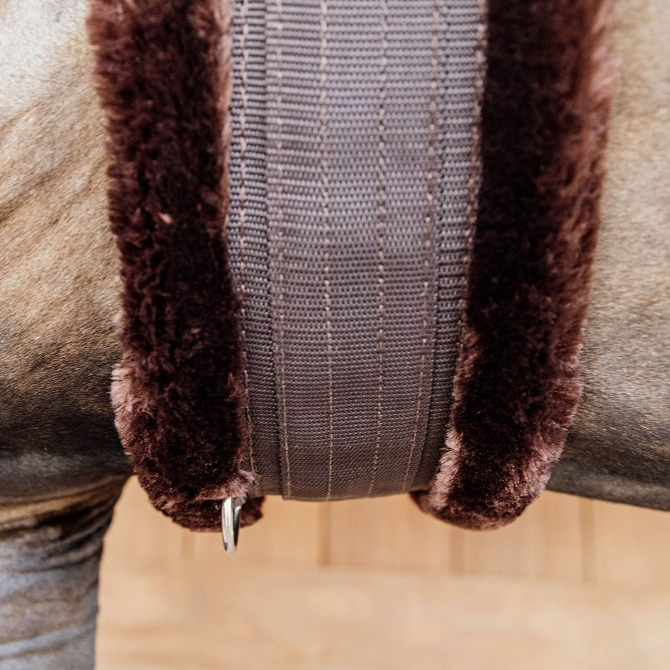 Kentucky Horsewear Sheepskin Girth - Brown/Brown