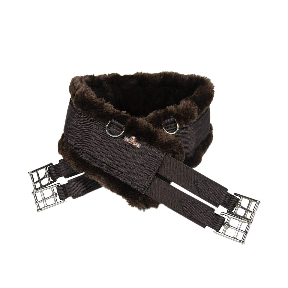 Kentucky Horsewear Sheepskin Girth - Brown/Brown