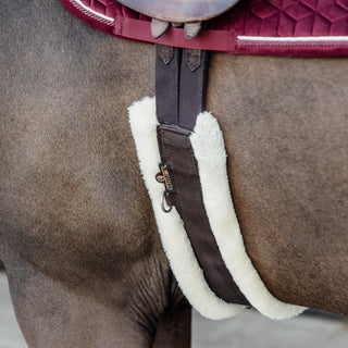 Kentucky Horsewear Sheepskin Girth - Brown/Natural