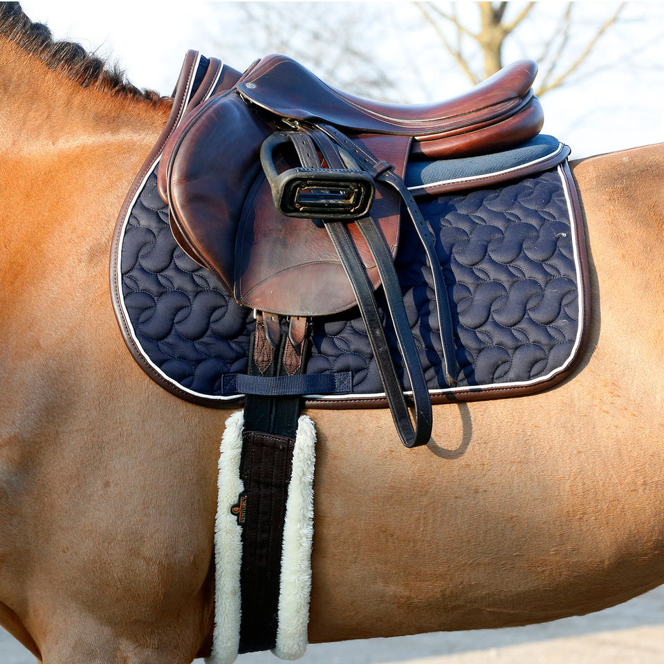 Kentucky Horsewear Sheepskin Girth - Brown/Natural