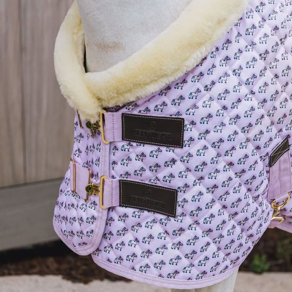 Kentucky Horsewear Sammy Collection Pony Show Rug - Old Rose