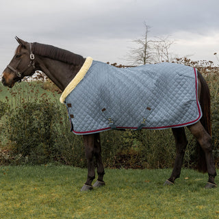 Kentucky Horsewear Show Rug with Braided Rope - Denim Blue