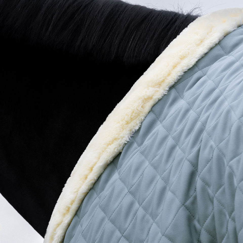 Kentucky Horsewear Show Rug with Braided Rope - Denim Blue