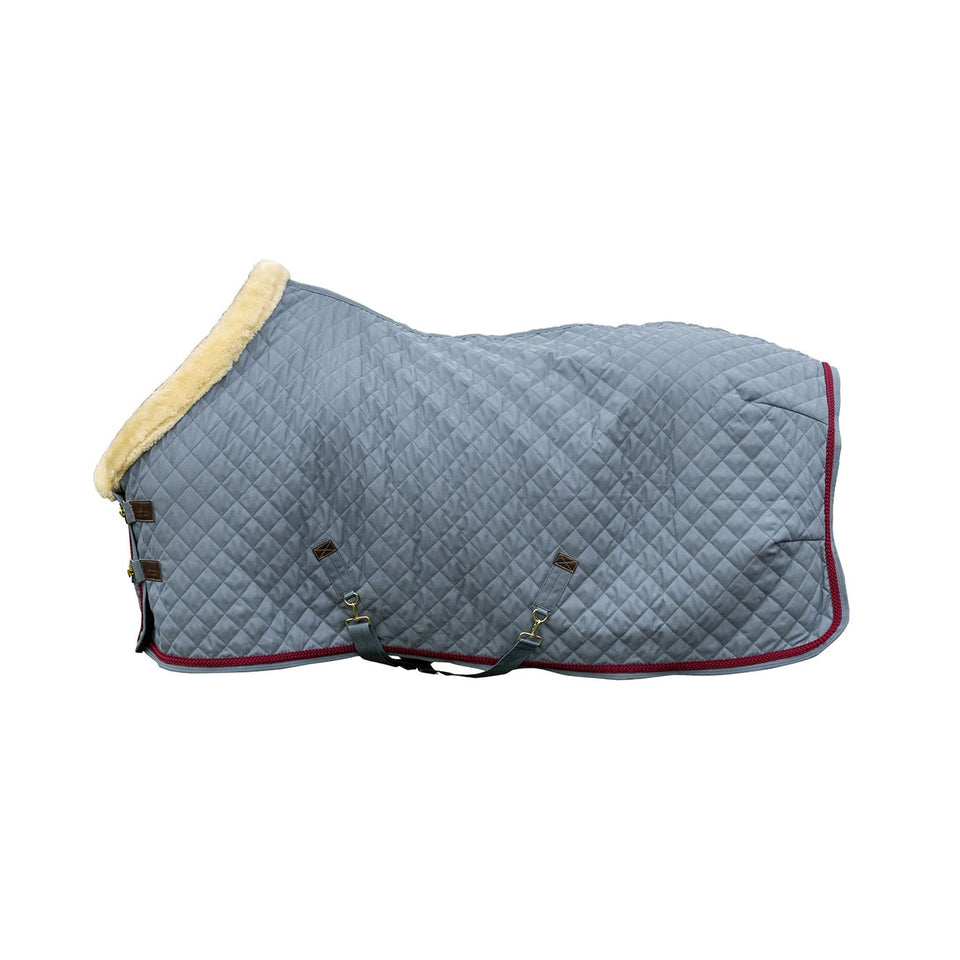 Kentucky Horsewear Show Rug with Braided Rope - Denim Blue