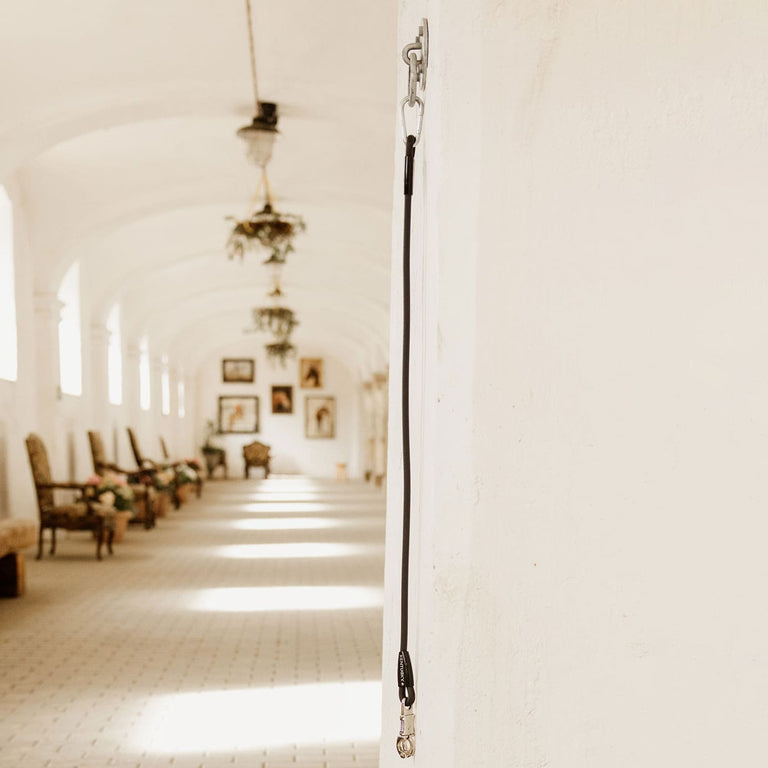 Kentucky Horsewear Silicone Horsebox Lead and Cross Tie - Black