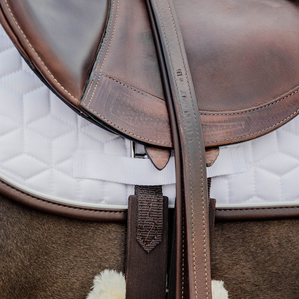 Kentucky Horsewear Skin Friendly Star Quilt Jumping Saddle Cloth - White