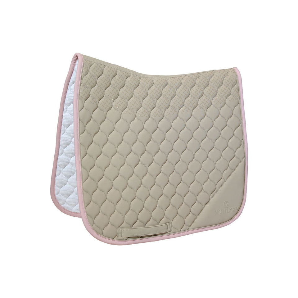 Kentucky Horsewear Softshell Onion Quilt Dressage Saddle Cloth - Beige