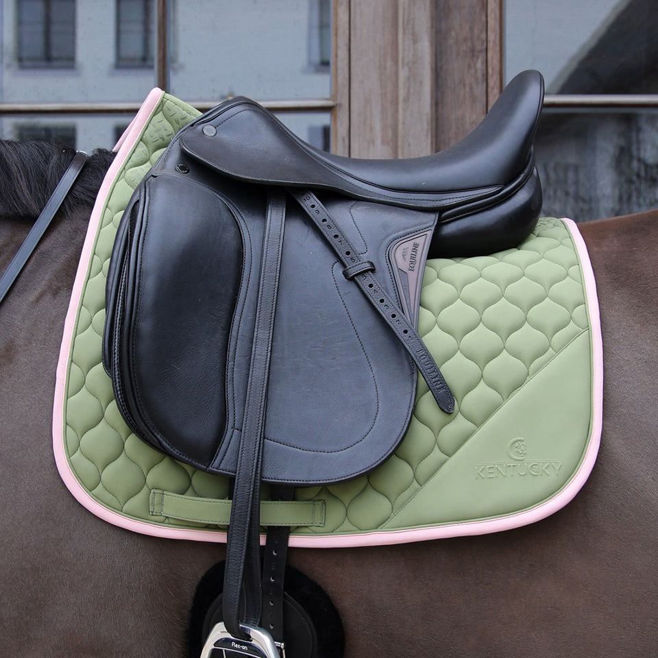 Kentucky Horsewear Softshell Onion Quilt Dressage Saddle Cloth - Khaki