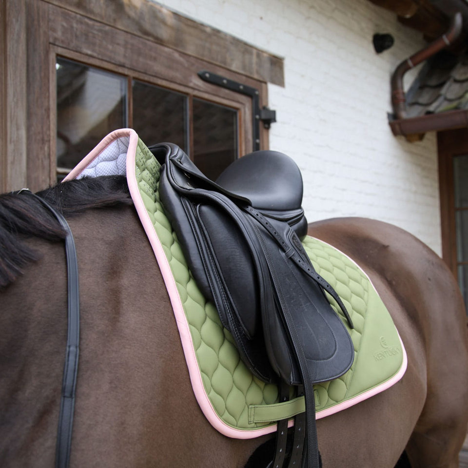 Kentucky Horsewear Softshell Onion Quilt Dressage Saddle Cloth - Khaki