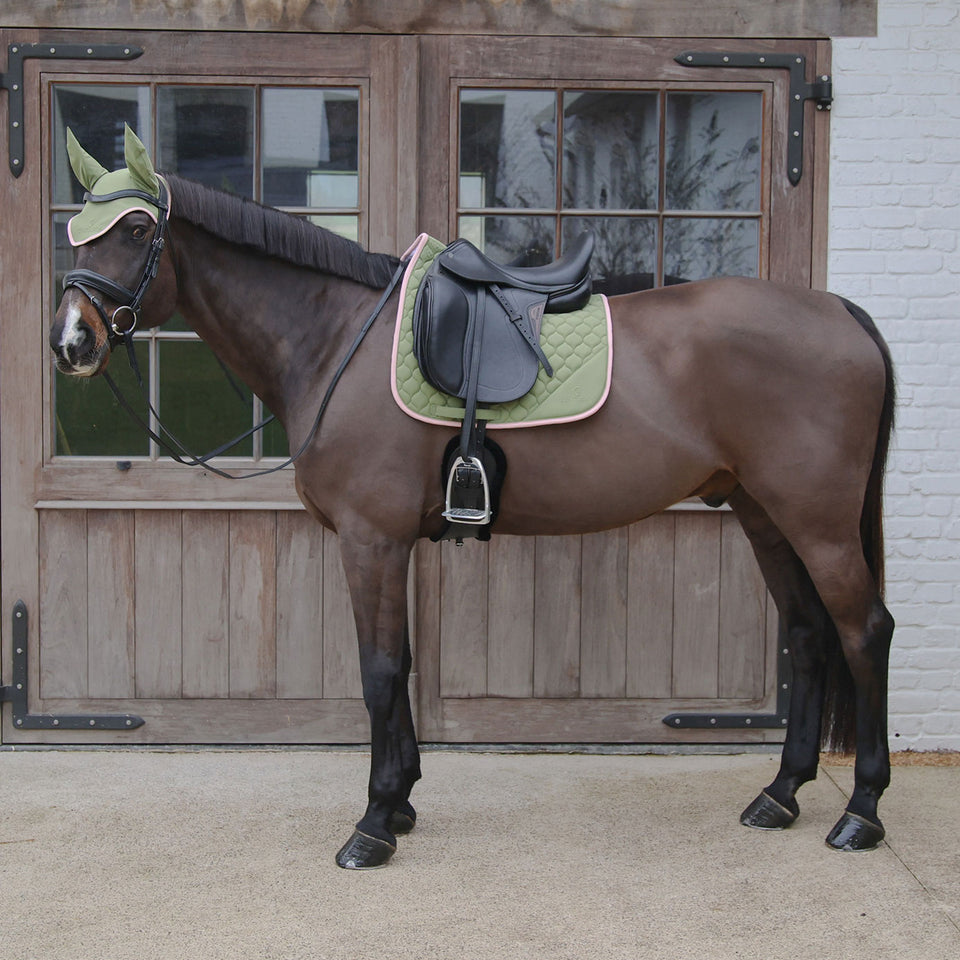 Kentucky Horsewear Softshell Onion Quilt Dressage Saddle Cloth - Khaki