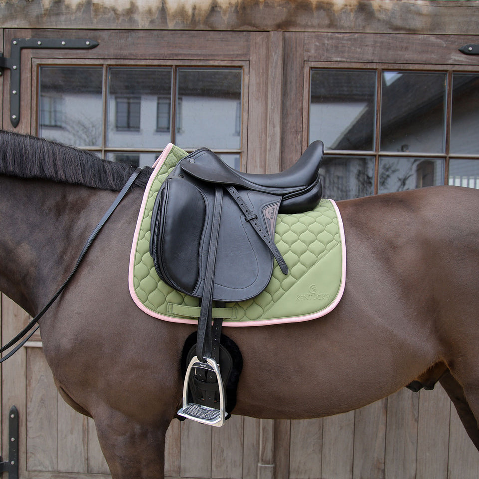 Kentucky Horsewear Softshell Onion Quilt Dressage Saddle Cloth - Khaki