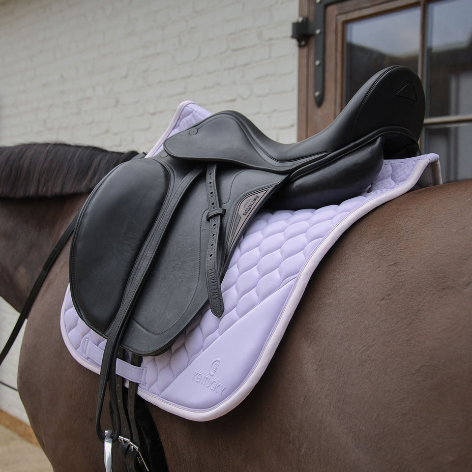 Kentucky Horsewear Softshell Onion Quilt Dressage Saddle Cloth - Light Purple