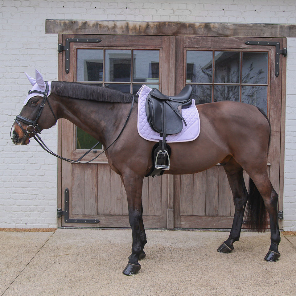 Kentucky Horsewear Softshell Onion Quilt Dressage Saddle Cloth - Light Purple