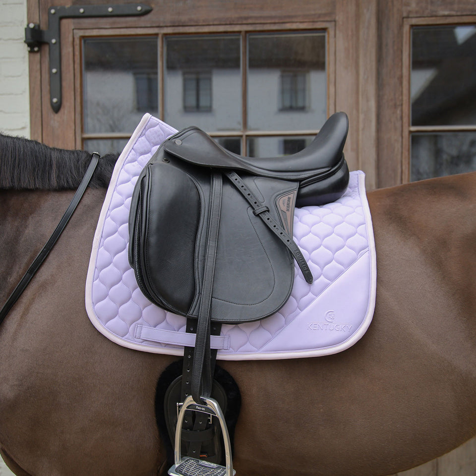 Kentucky Horsewear Softshell Onion Quilt Dressage Saddle Cloth - Light Purple
